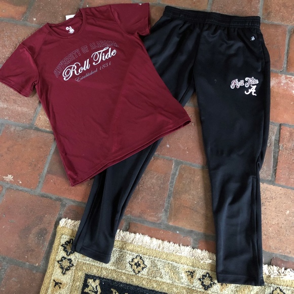 Badger Tops - University of Alabama pant & tee - sz M